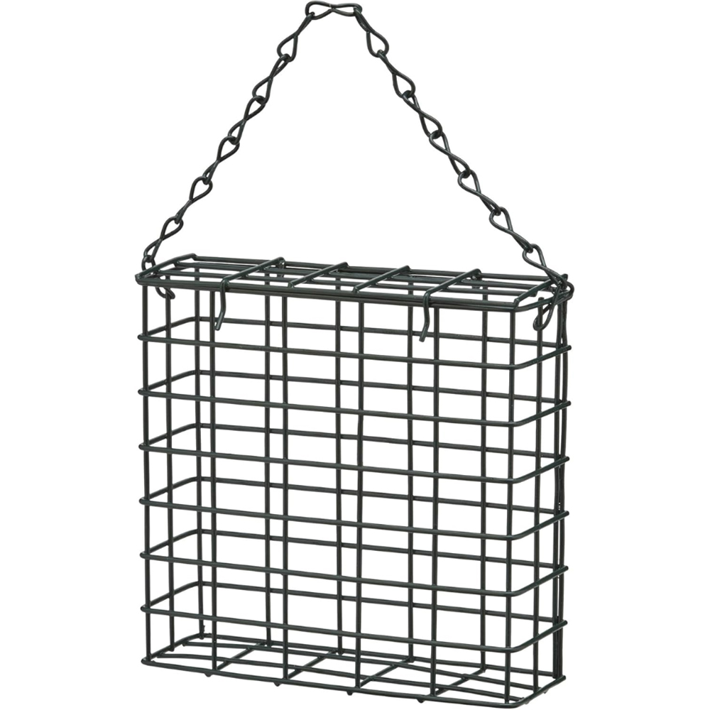Happy Beaks Green Plastic Hanging Suet Cake Feeder Image 5