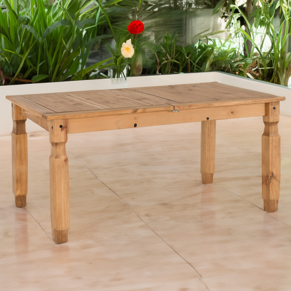 Seconique Corona Extending Dining Table Distressed Waxed Pine Image 1