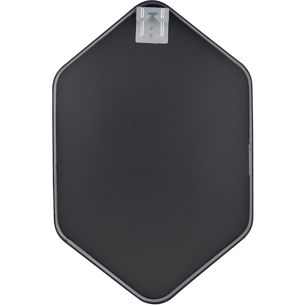 Living and Home Black Diamond Aluminium Framed HD Float Glass Bathroom Mirror 50 x 70cm Image 4