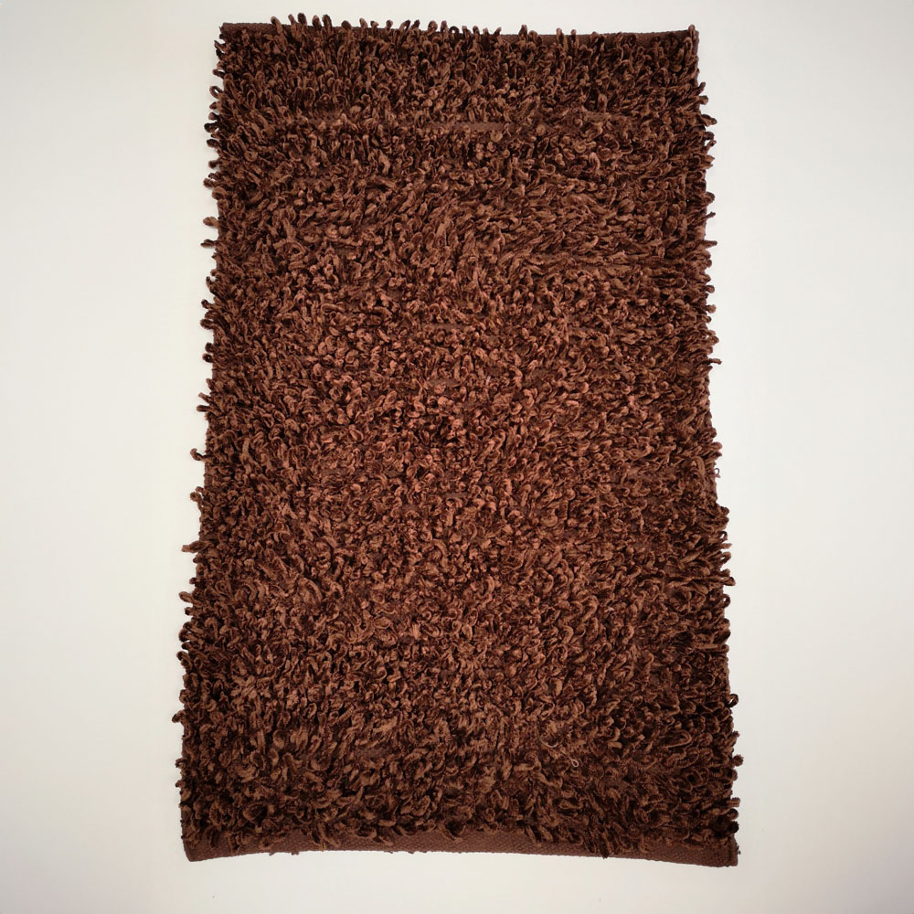 Rapport Home Oxford Brown Shaggy Super Absorbent Rug 88 x 55cm Image 2