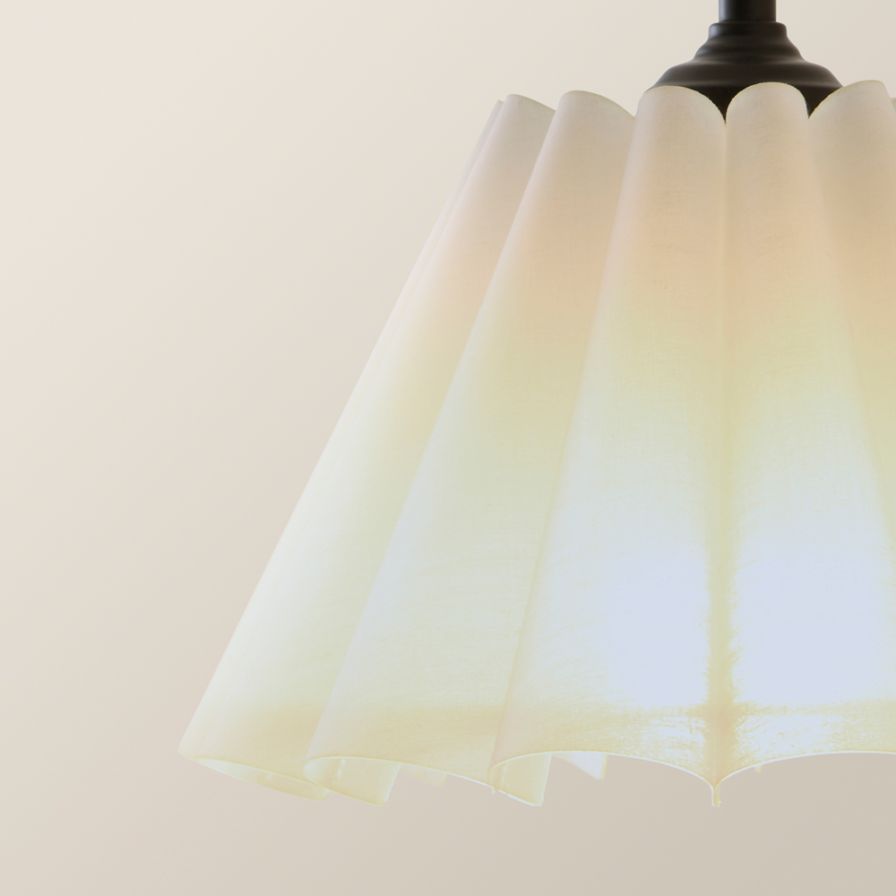 ValueLights Lauren White Pleat 3 Drop Bar Matte Black Diner LED Ceiling Pendant Light Image 3