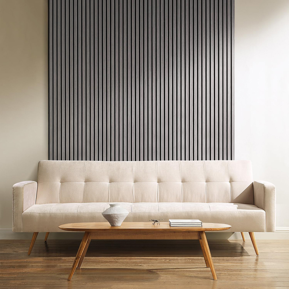Home Treats Light Grey Wooden 3D Acoustic Wall Panel 60 x 120cm Image 5
