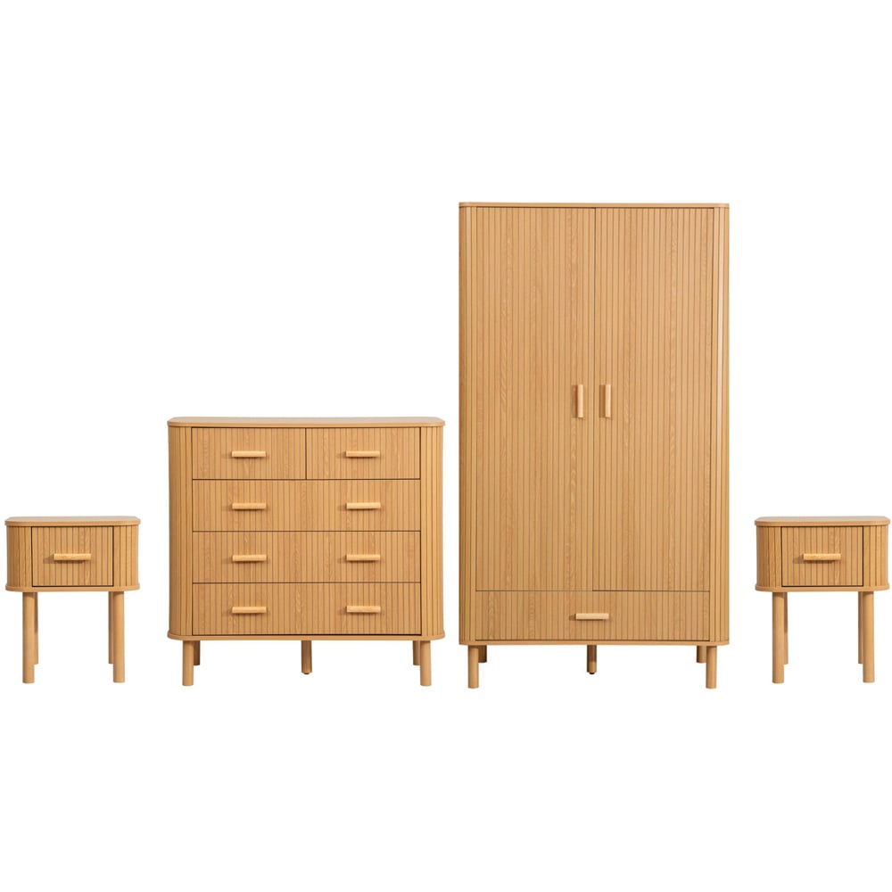 Birlea Axel Oak 4 Piece Bedroom Furniture Set Image 2
