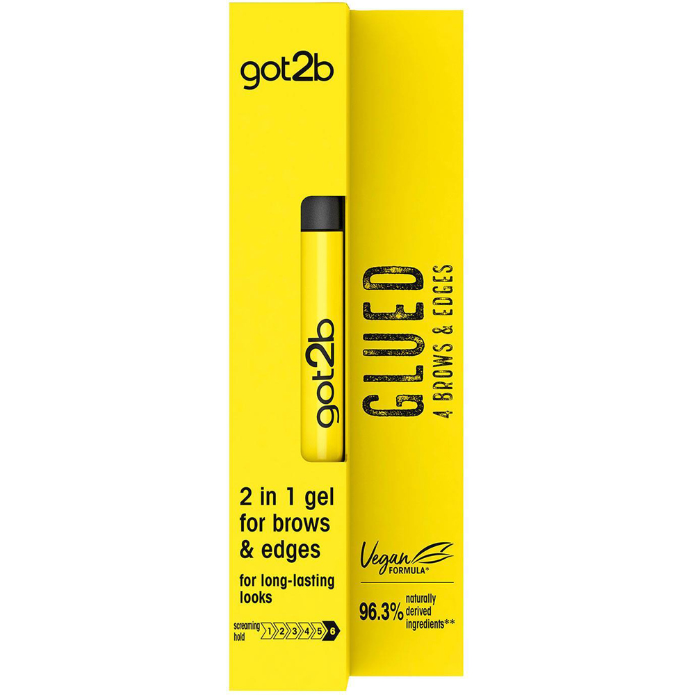 Got2b Glued 4 Brows and Edges 2-in-1 Long Lasting Styling Eyebrow Waterproof Gel 16ml 6 Pack Image 2