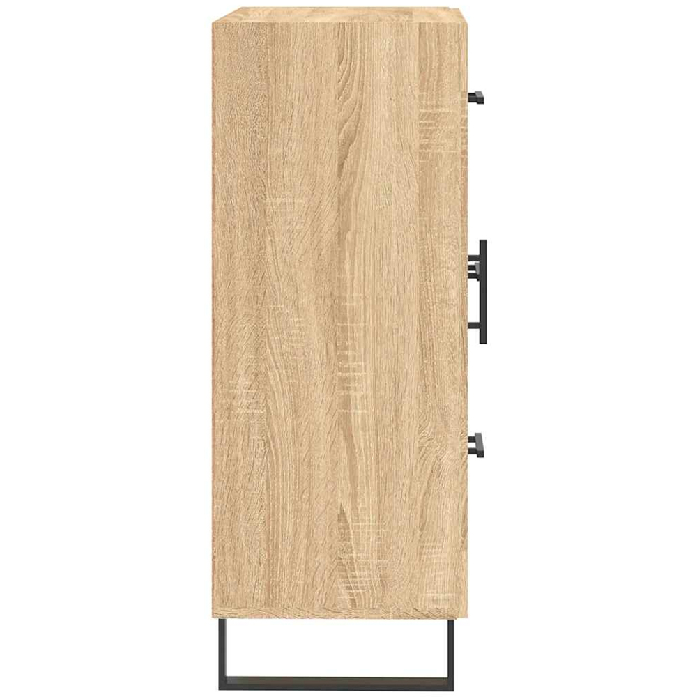 vidaXL Single Door 3 Drawer Sonoma Oak Sideboard Image 7