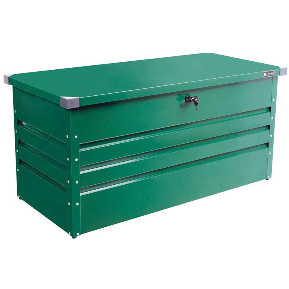 Zipper ZI-GAB132GR 132cm Green Steel Garden Storage Box Image 3