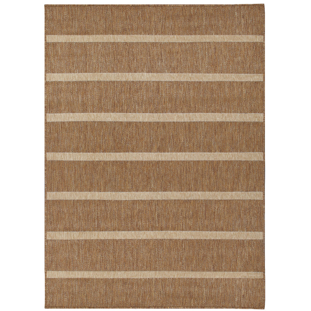Yard Tala Natural Stripe Jute Effect Rug 200 x 200cm Image 1