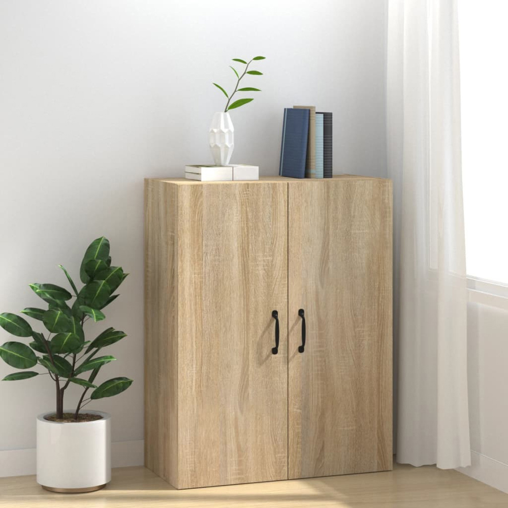 vidaXL 2 Door Sonoma Oak Wall Cabinet Image 6