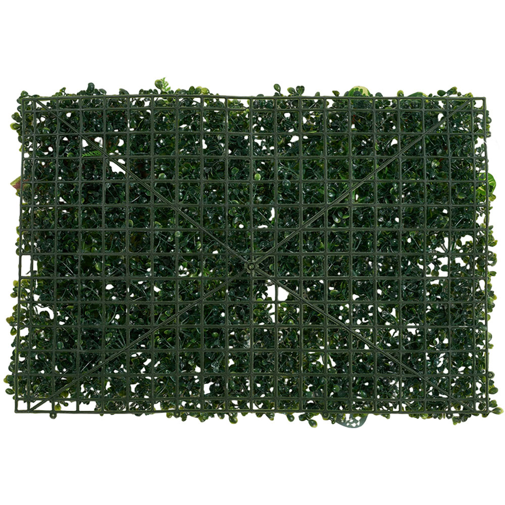 Living and Home Green Mixed Artificial Foliage Wall Panel 40 x 60cm Image 6