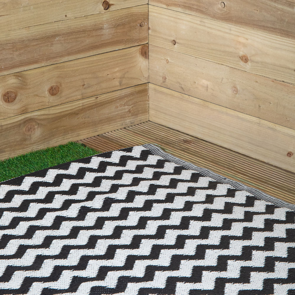 Samuel Alexander Onyx Atlantis Outdoor Rug Mat 150 x 210cm Image 8