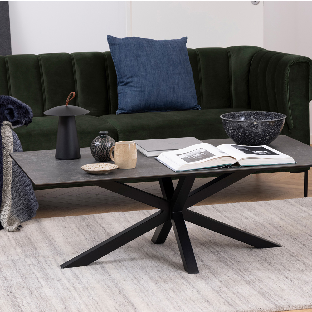 Florence Heaven Black Ceramic Coffee Table Image 8
