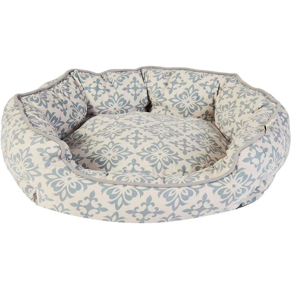 Dream Paws Medium Grey Scalloped Pet Bed Image