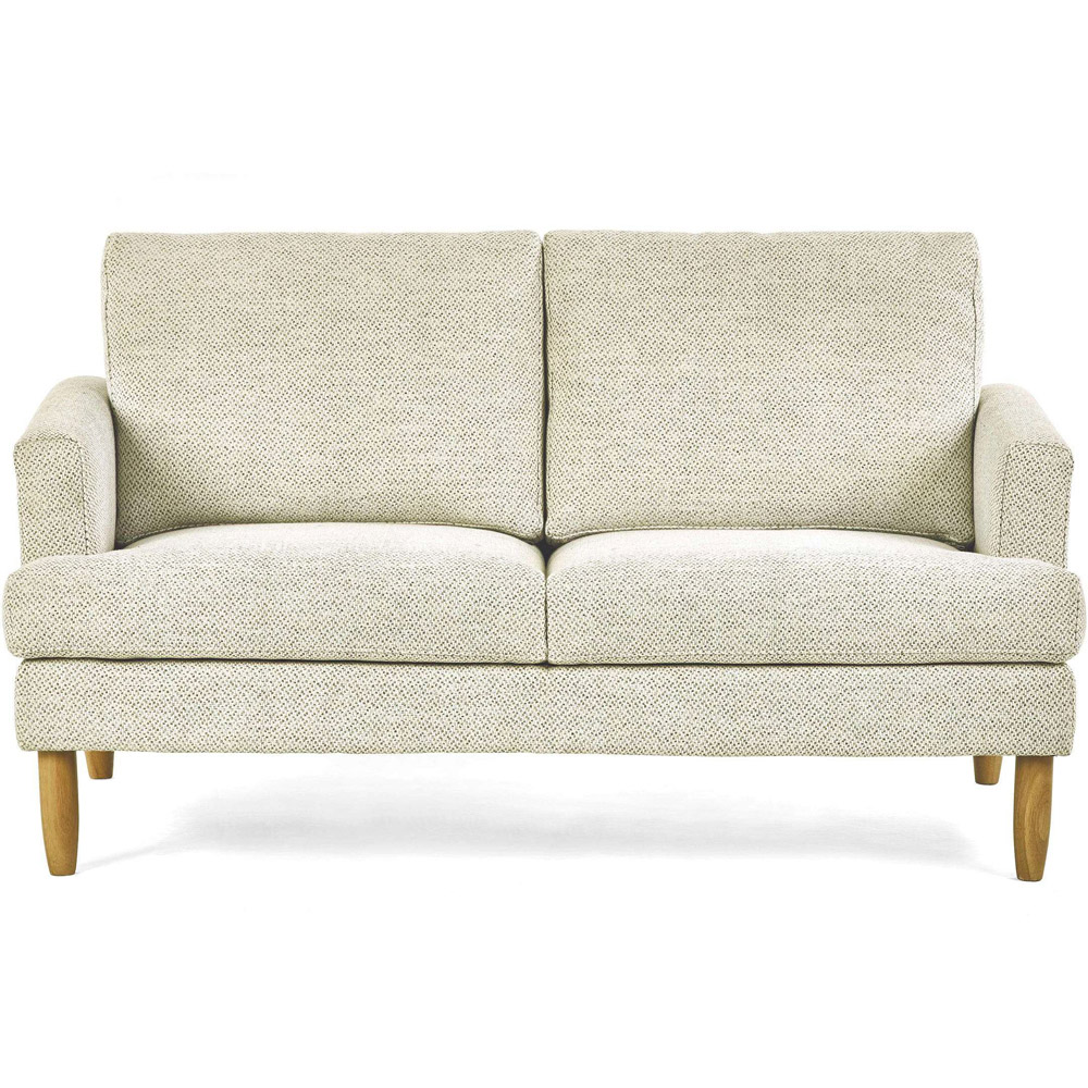 Julian Bowen Daisy 2 Seater Beige Pearl Barley Chenille Upholstered Compact Sofa Image 3