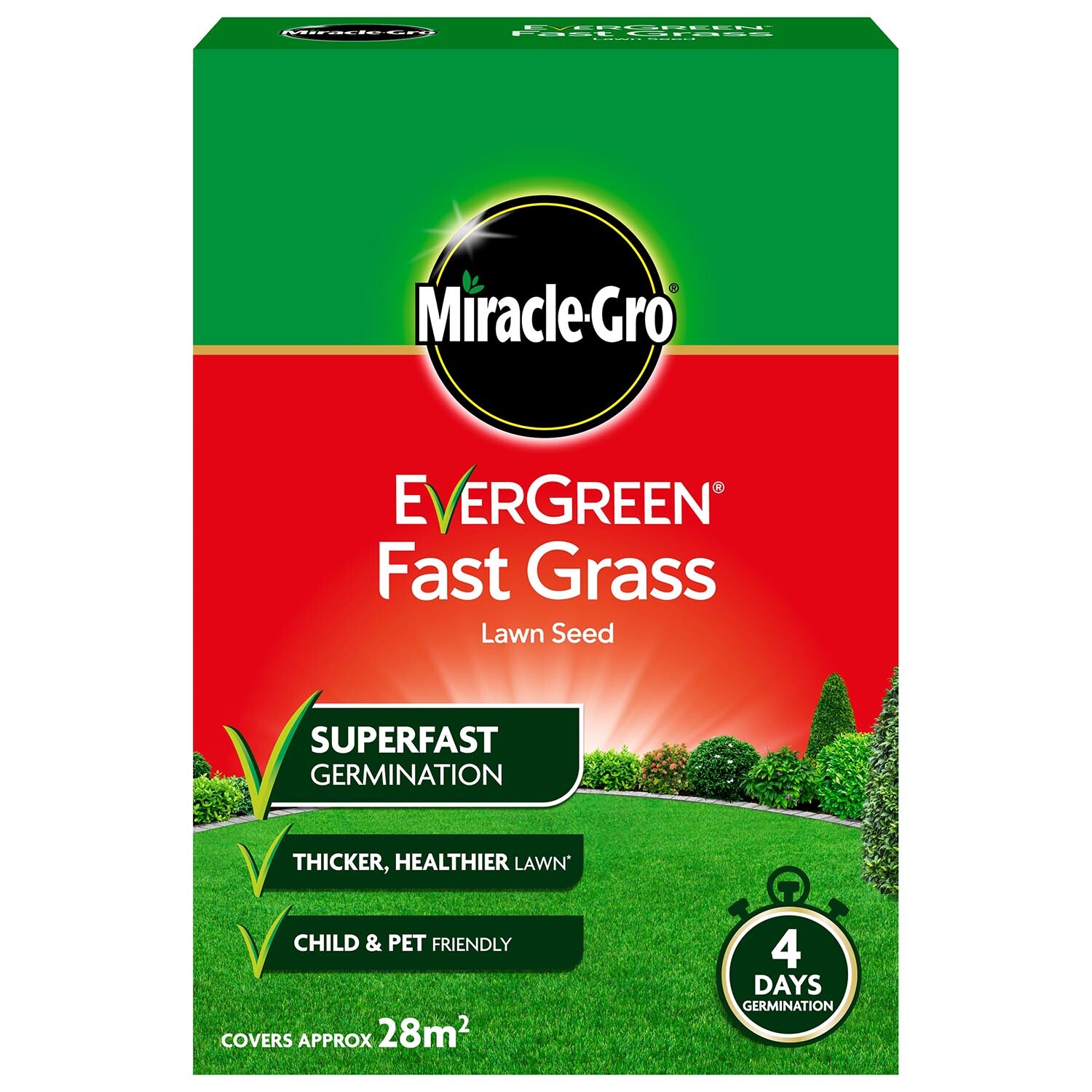 Miracle-Gro Evergreen Fast Grass Lawn Seed Image 1