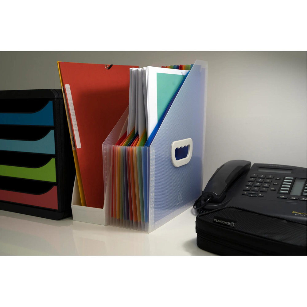 Exacompta Crystal 12 Part Magazine File Holder 4 Pack Image 3
