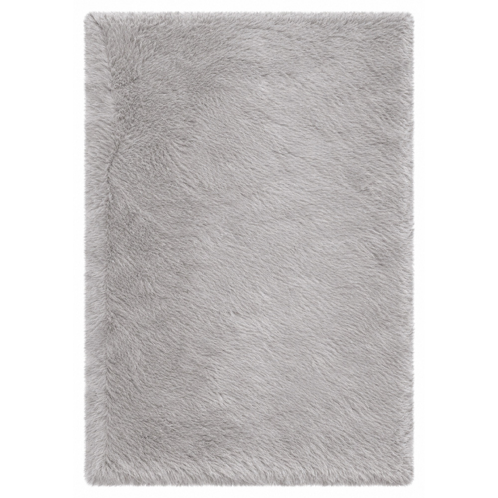 Portland Prestige Super Luxe Silver Faux Fur Rug 80 x 150cm Image 2