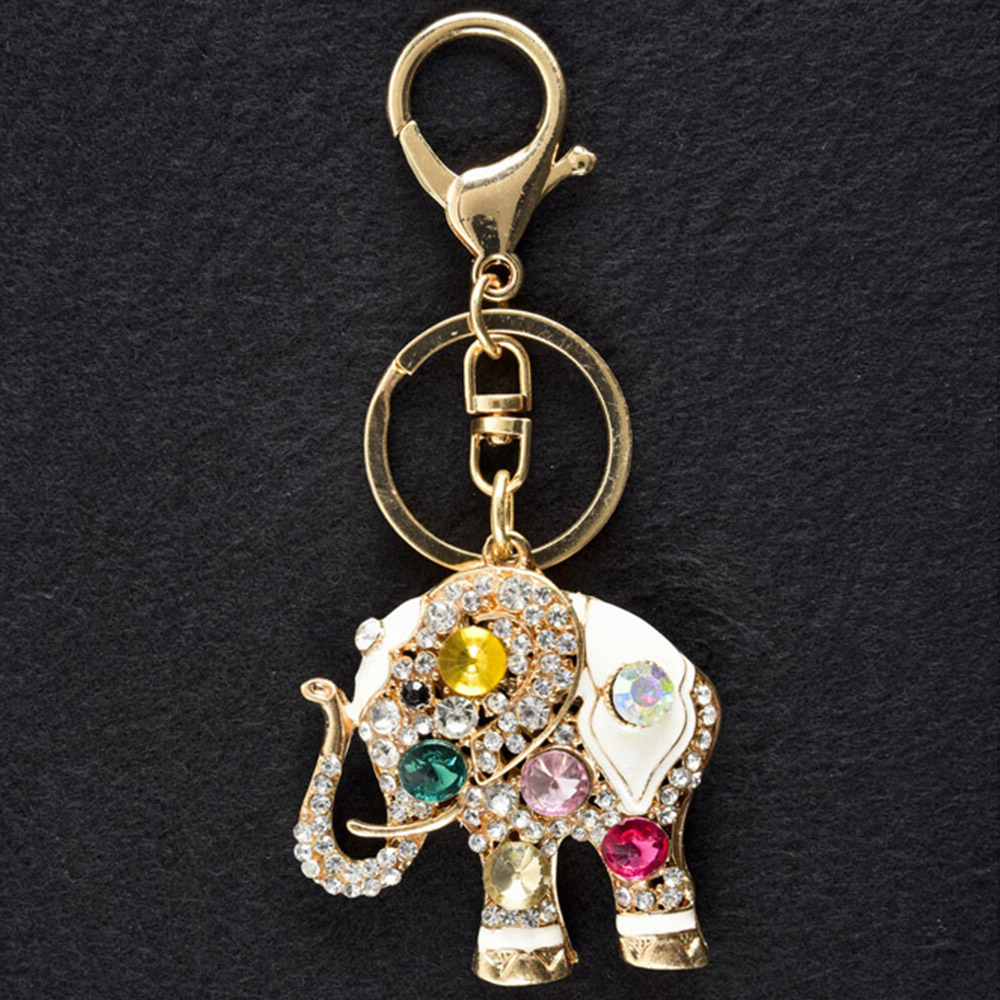 Colourful Elephant Key Charm Image 2
