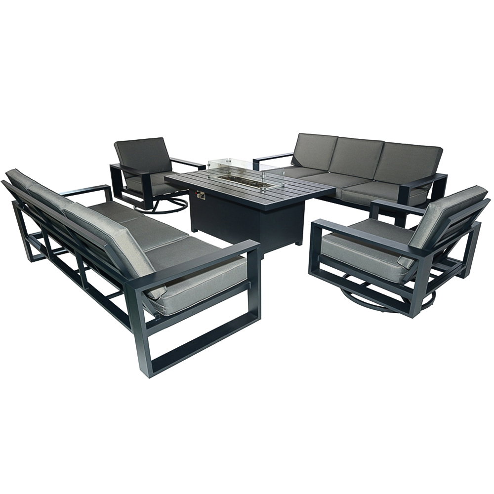 Furniture One 8 Seater Aluminium Garden Dining Set Image 2