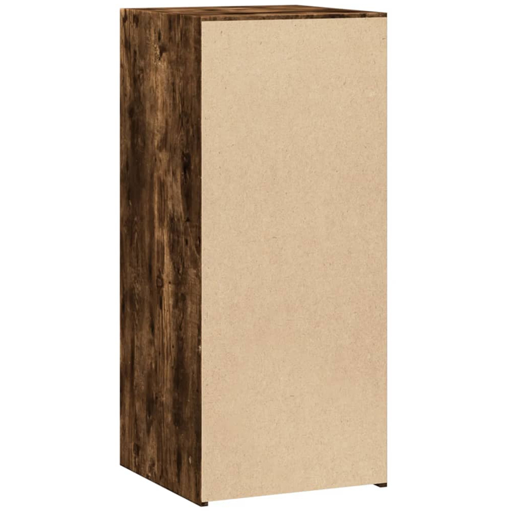 vidaXL 3 Shelf Smoked Oak Sideboard Image 6