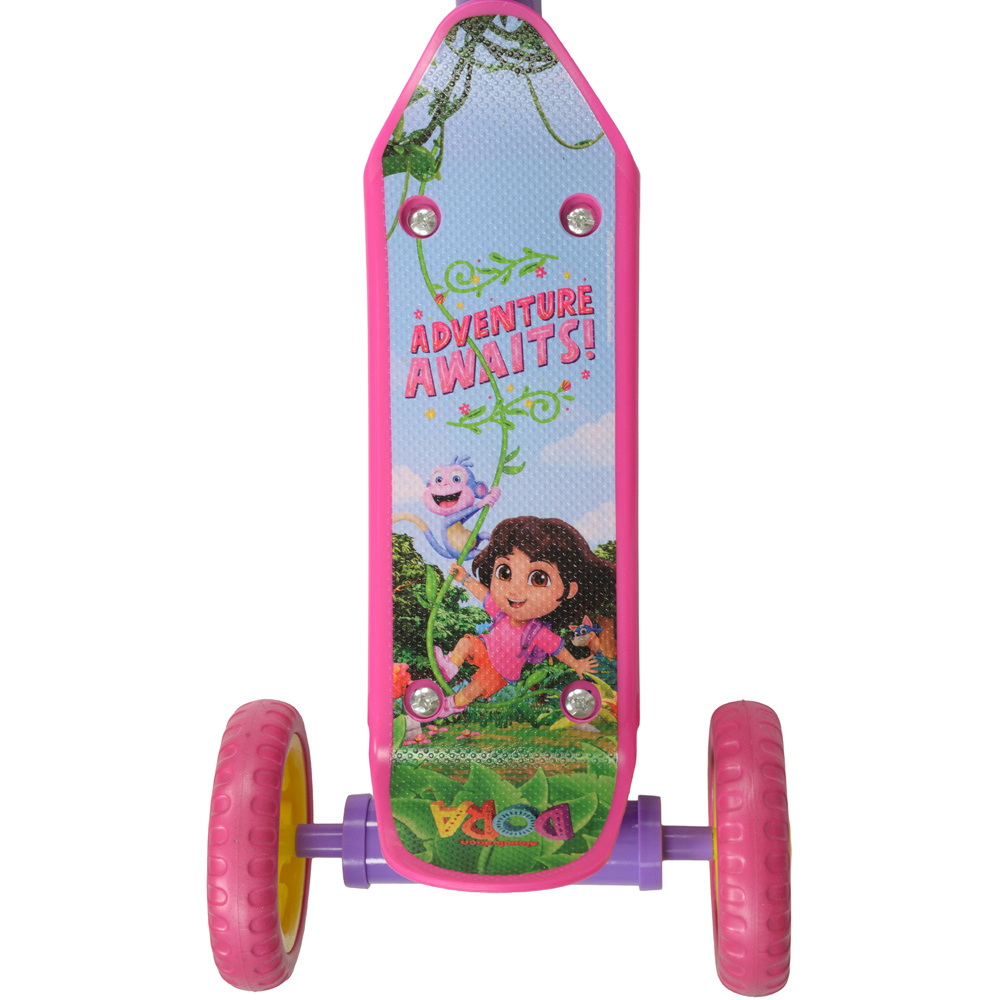 Dora Deluxe Height Adjustable Kids Tri Scooter Image 5