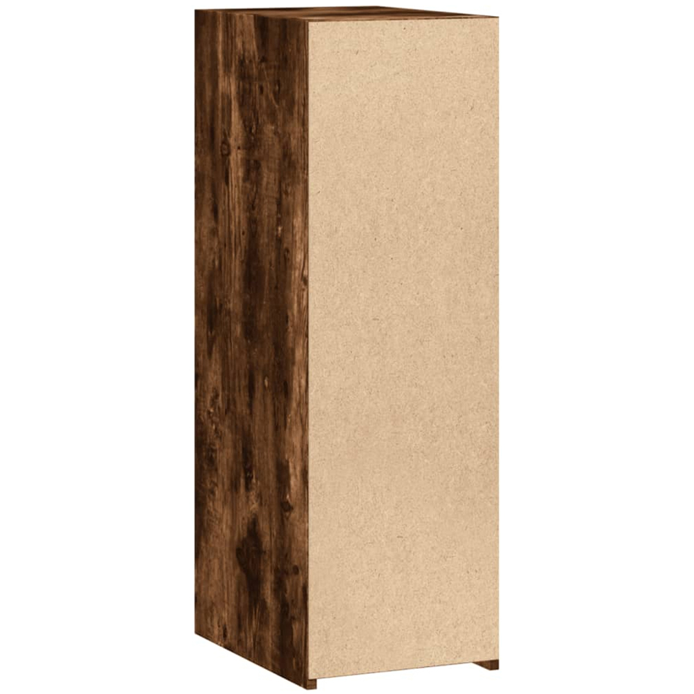 vidaXL 3 Shelf Smoked Oak Compact Sideboard Image 6