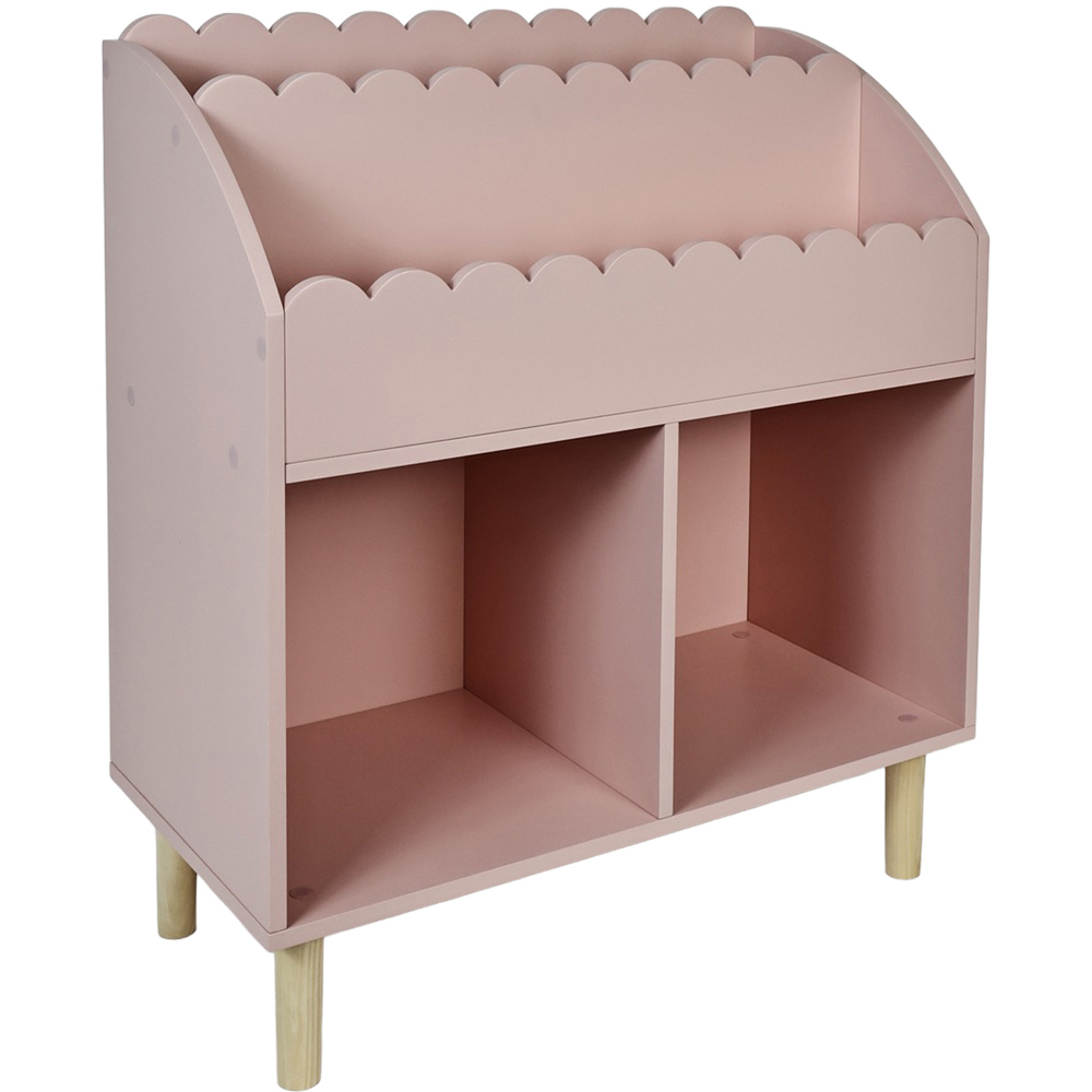 Kids Scallop Detailed Bookcase Pink Image 2