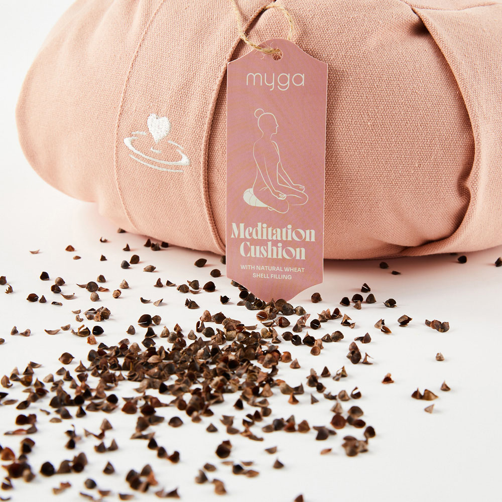 Myga Blush Zafu Yoga Meditation Cushion 34 x 34cm Image 2