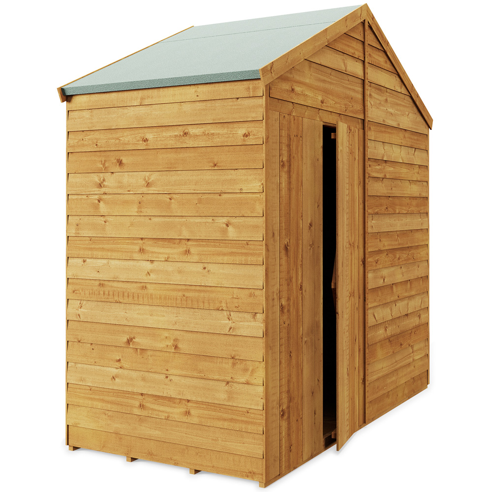 StoreMore 4 x 8ft Double Door Overlap Apex Shed Image 2