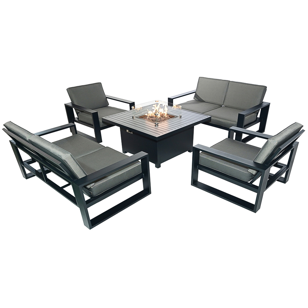 Furniture One 8 Seater Aluminium Garden Dining Set Image 3