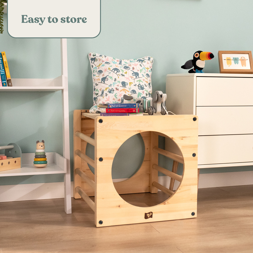 Active Tots Wooden Climbing Cube with Easel Accessory Image 5