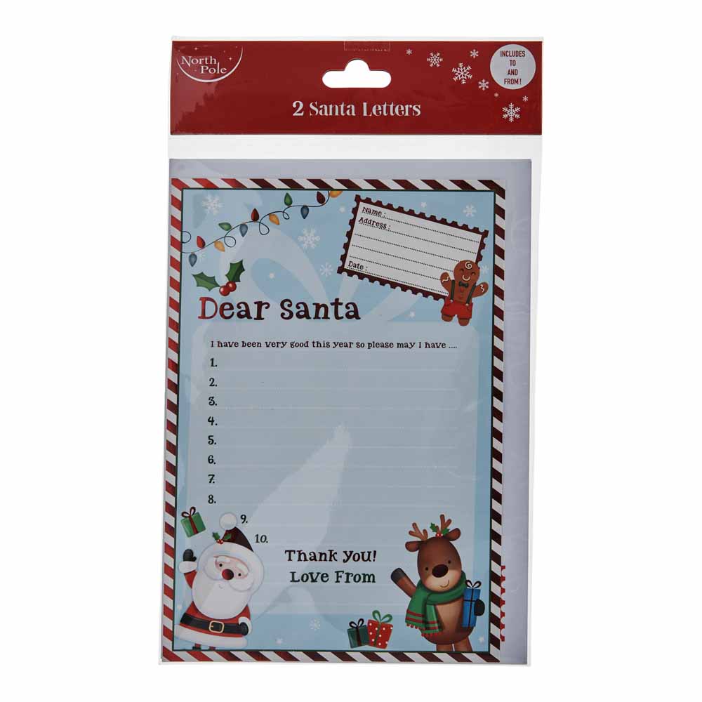 Wilko Santa Letters 2 Pack Image