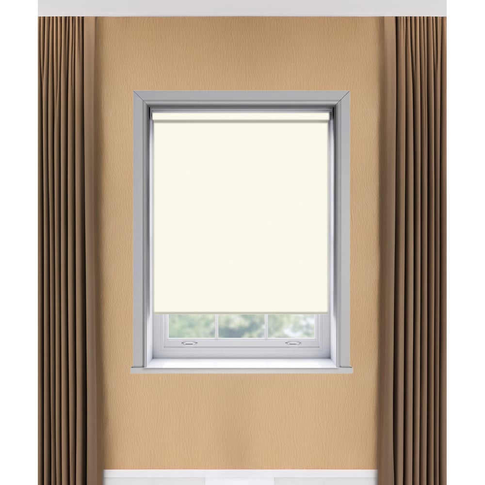 New Edge Blinds Thermal Blackout Roller Blind Cream 60cm Image 3