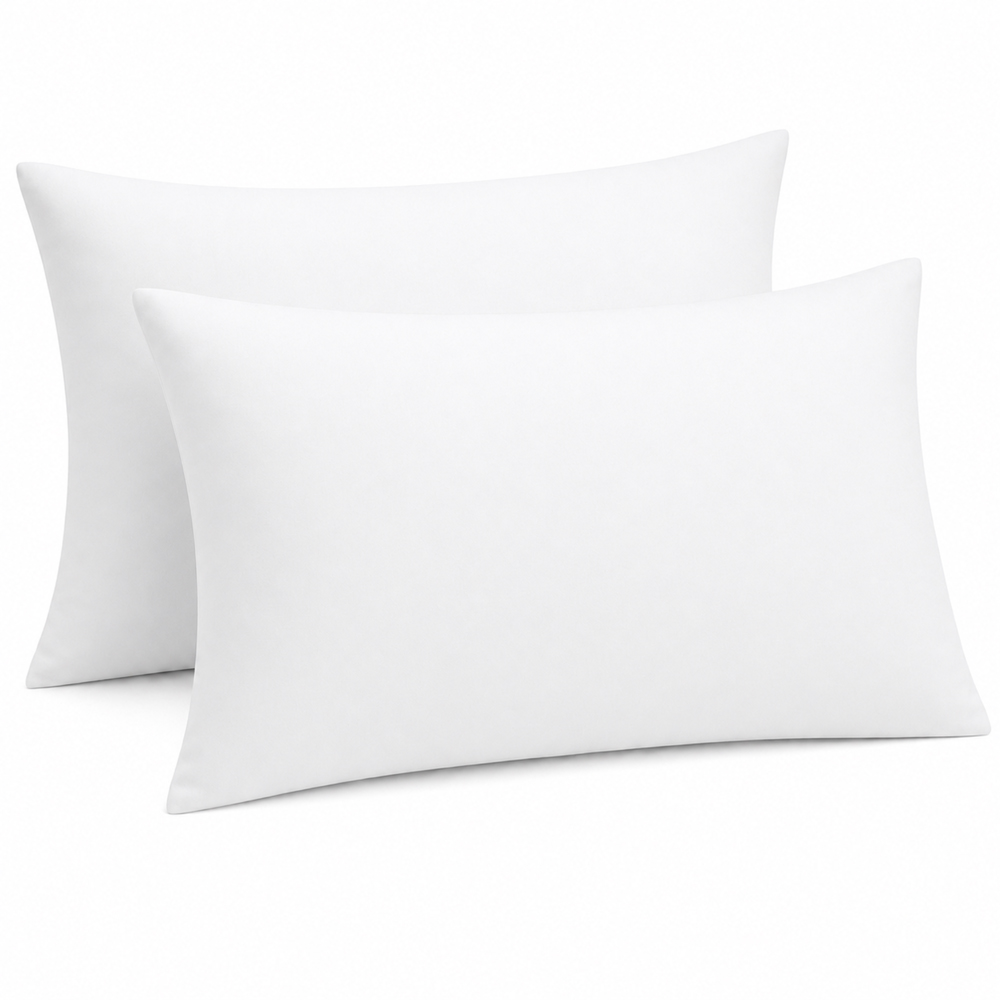 MHG Living White Microfibre Envelope Closure Pillowcase 50 x 75cm 2 Pack Image 1