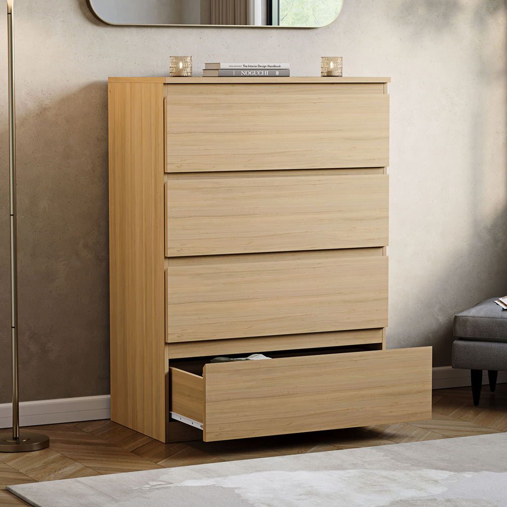 VIDA DESIGNS Denver 4 Drawer Pine Chest of Drawers Image 5