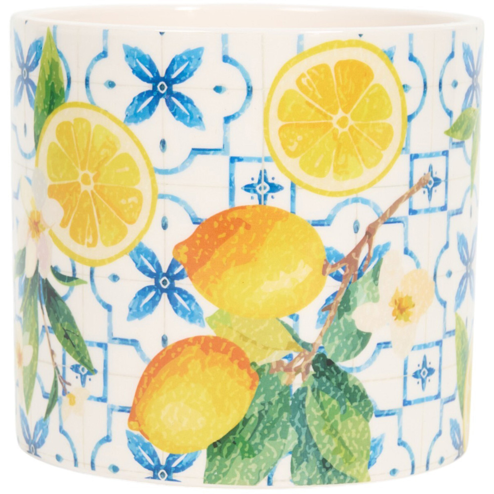 Lemon Print Citronella Candle Image 4