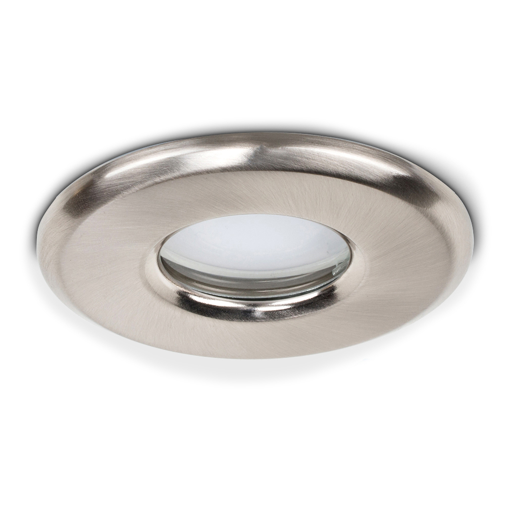ValueLights Brushed Chrome Cool White LED Ceiling Downlight 4 Pack Image 3