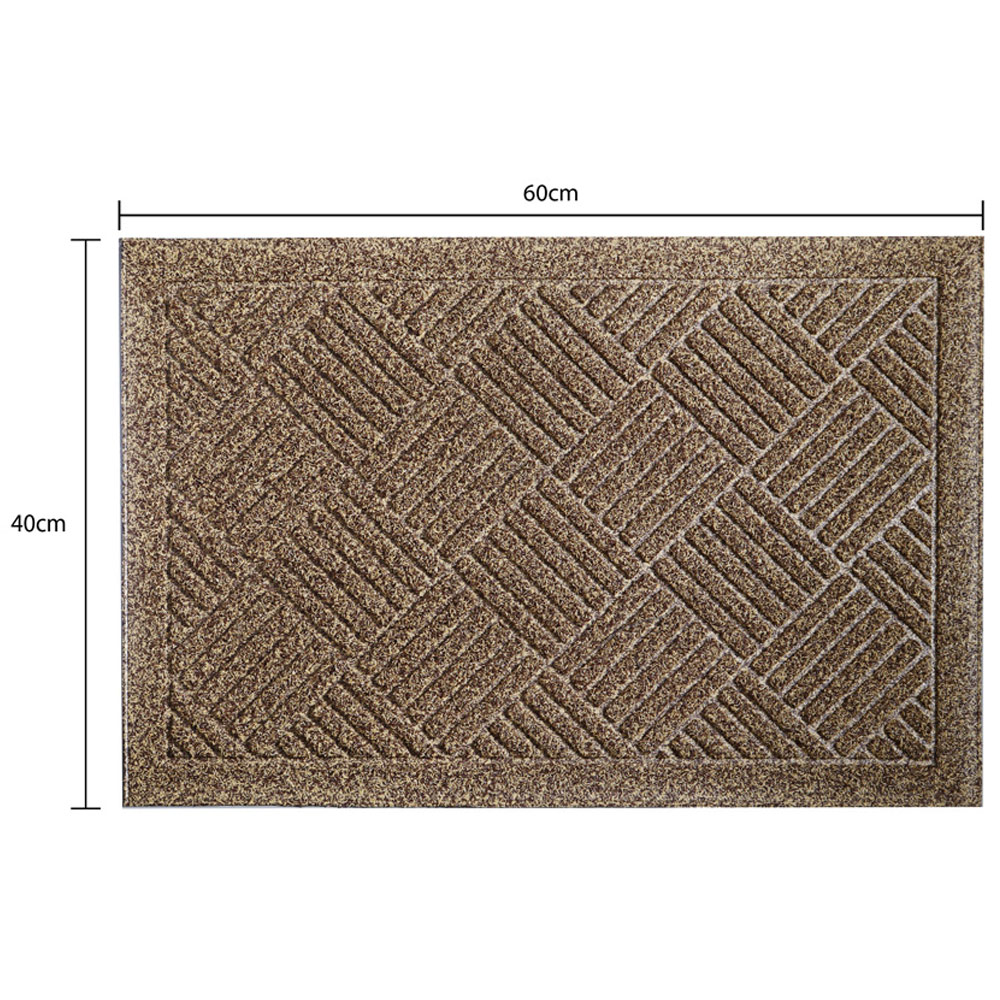 JVL Dirt Defender Beige Square Door Mat 40 x 60cm 2 Pack Image 7