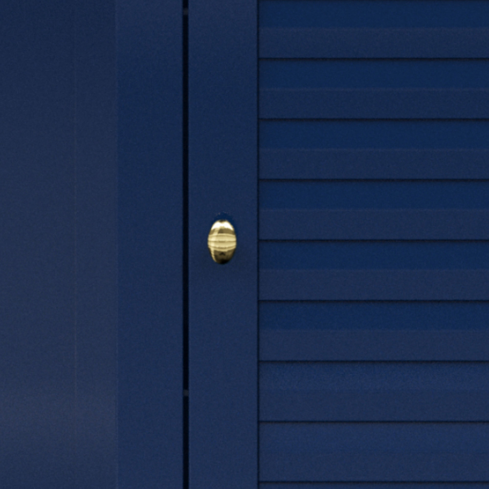 Teamson Home Glancy Single Door Navy Wooden Corner Stand Floor Cabinet 32 inch Image 5