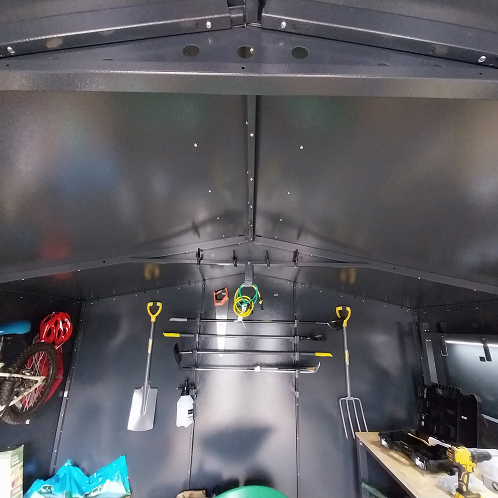Asgard Garrison Secured by Design 10 x 11ft Grey Metal Workshop Shed with Floor and 5 Point Locking Image 5