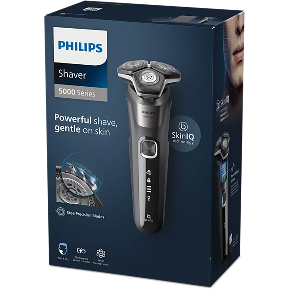 Philips Series 5000 S5887/10 Wet and Dry Electric Shaver with Pop-up Trimmer Image 5
