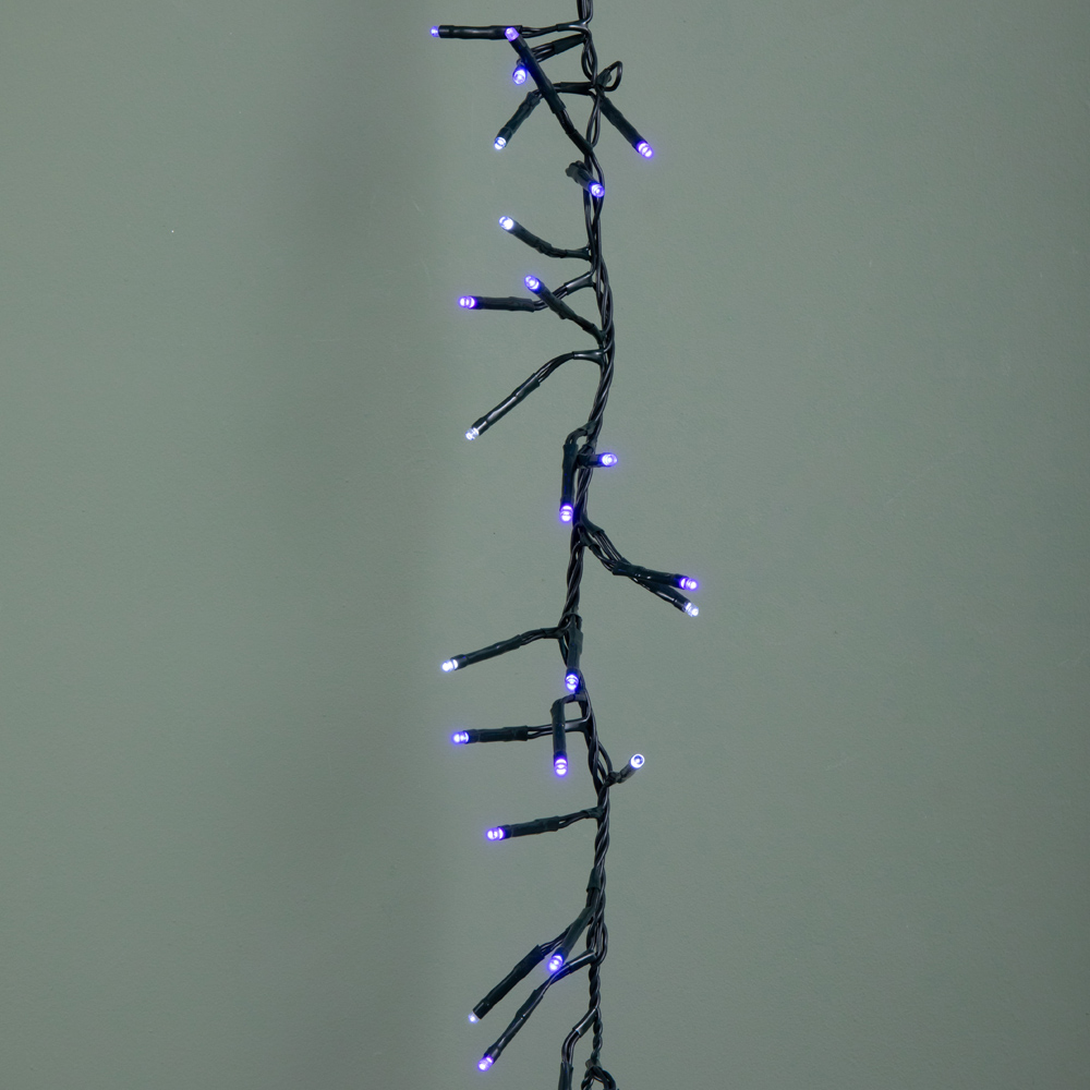 Samuel Alexander 960 Blue Purple and White LED Christmas Cluster Multi-Action String Light 12.4m Image 6