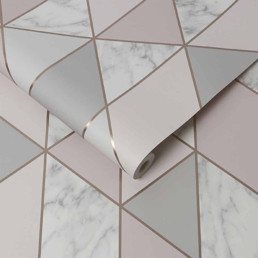 Sublime Geo Marble Blush Wallpaper Image 2