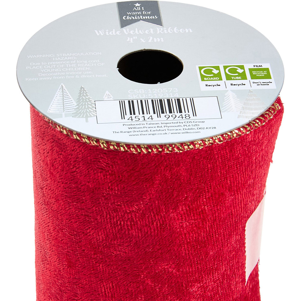 Wide Velvet Ribbon Image 4