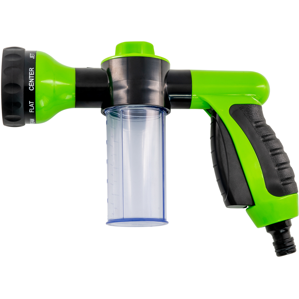 wilko Green 8 Mode Garden Hose Spray Gun with AntiSlip Handle Wilko
