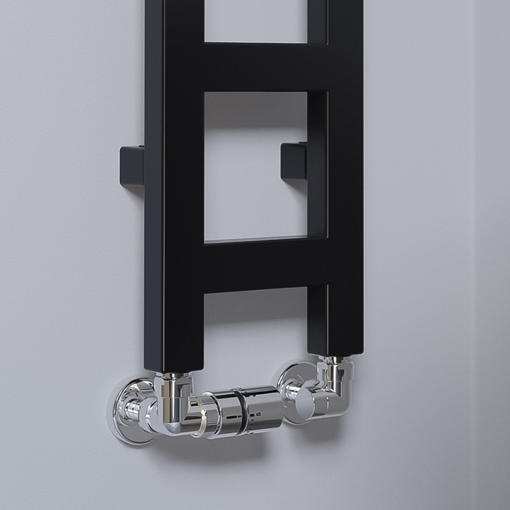 Terma Easy 856 BTU Matt Black Electric Heated Towel Rail 1280 x 200mm Image 6