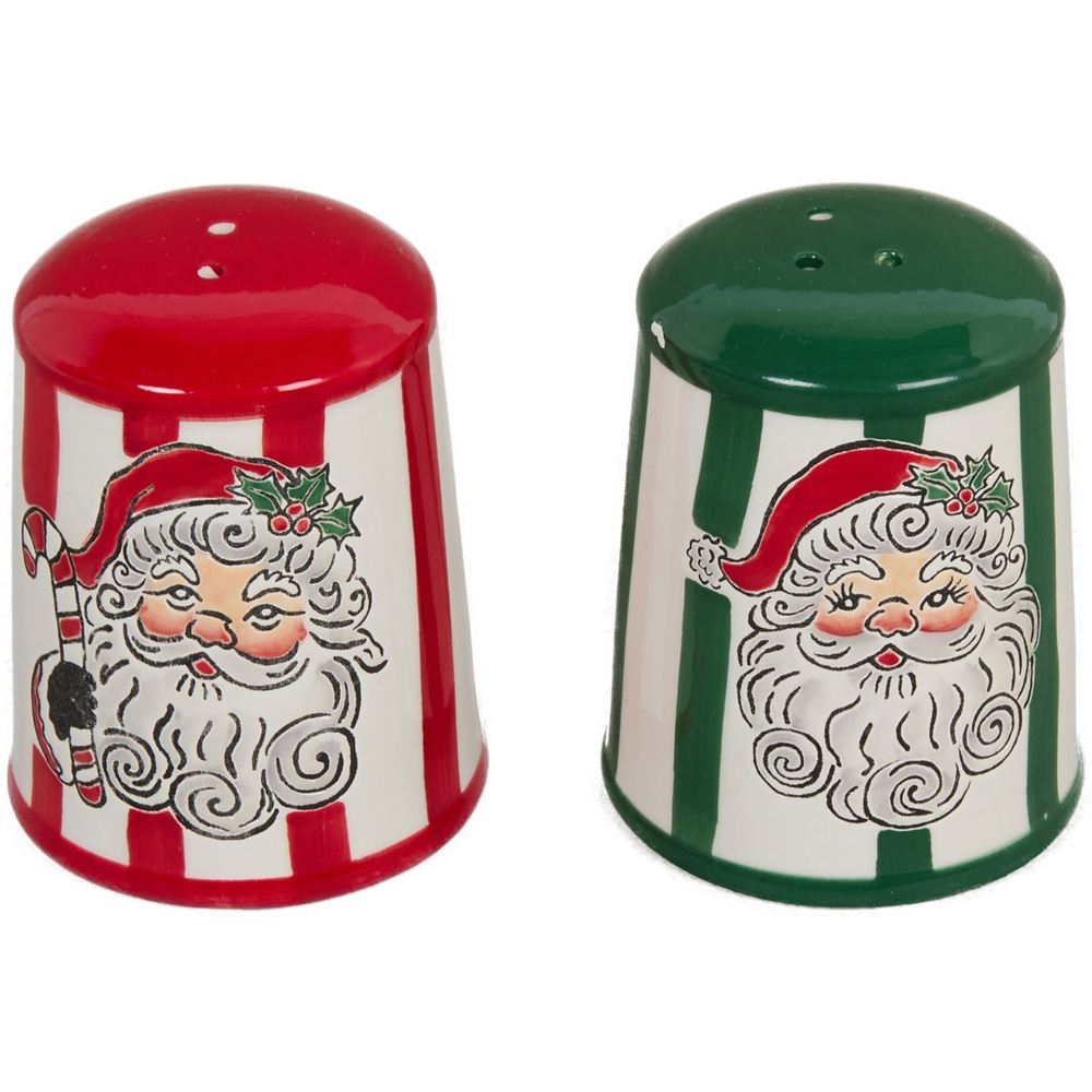 Jolly Santa Salt and Pepper Shaker Set Image 1