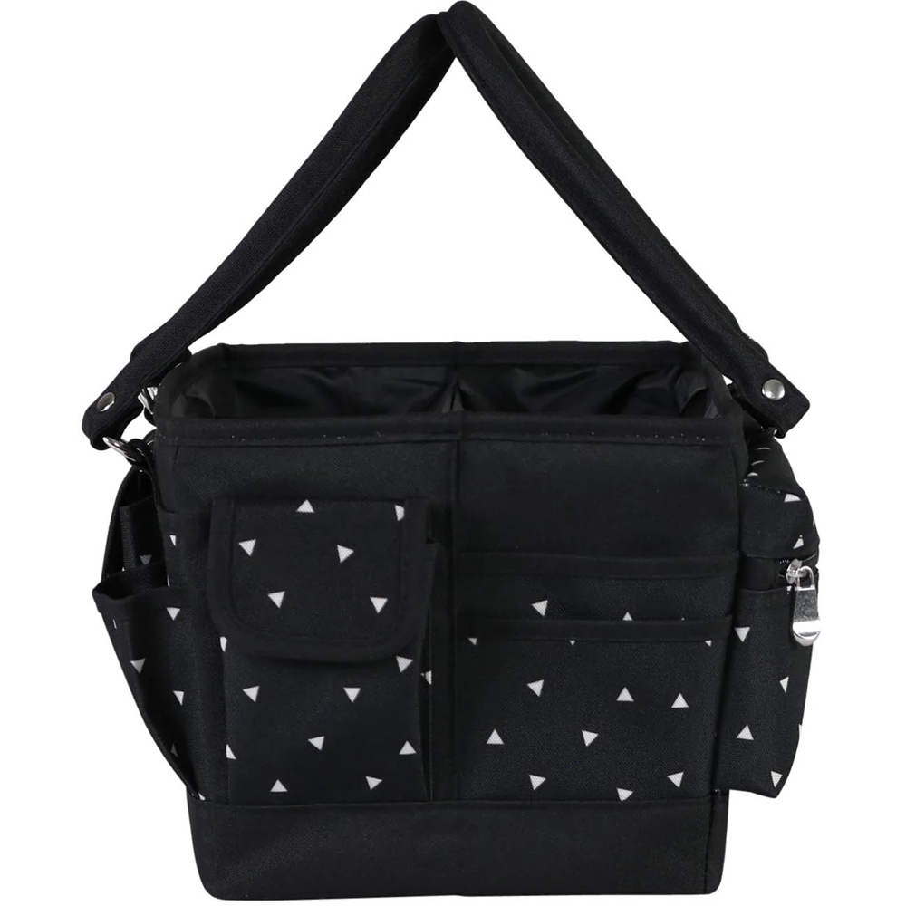 Everything Mary EVM12776-3 Black White Deluxe Store Collapsible Tote Caddy 30.5 x 22 x 19cm Image 5