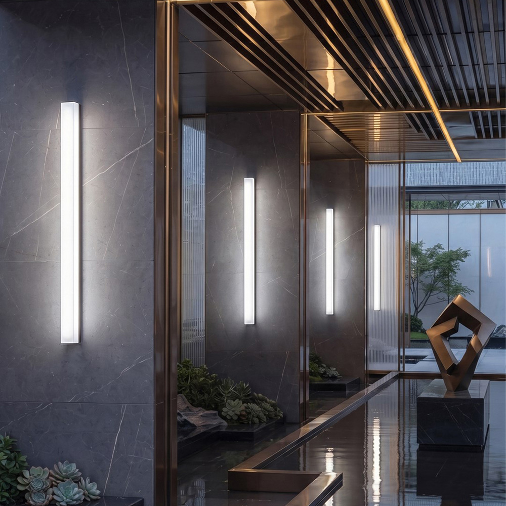 Living and Home 6000K White LED Waterproof Wall Light 130cm Image 2