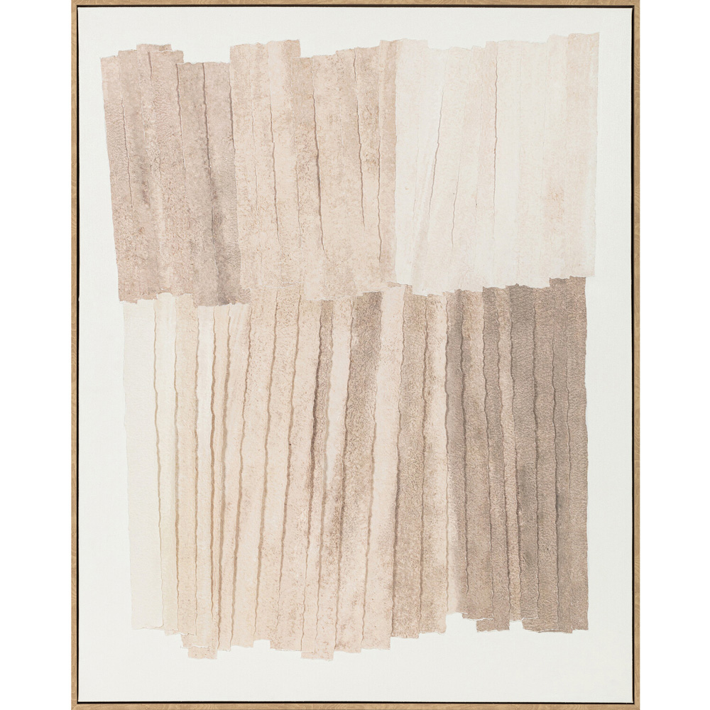 Neutral Tones Wooden Framed Canvas Image 1