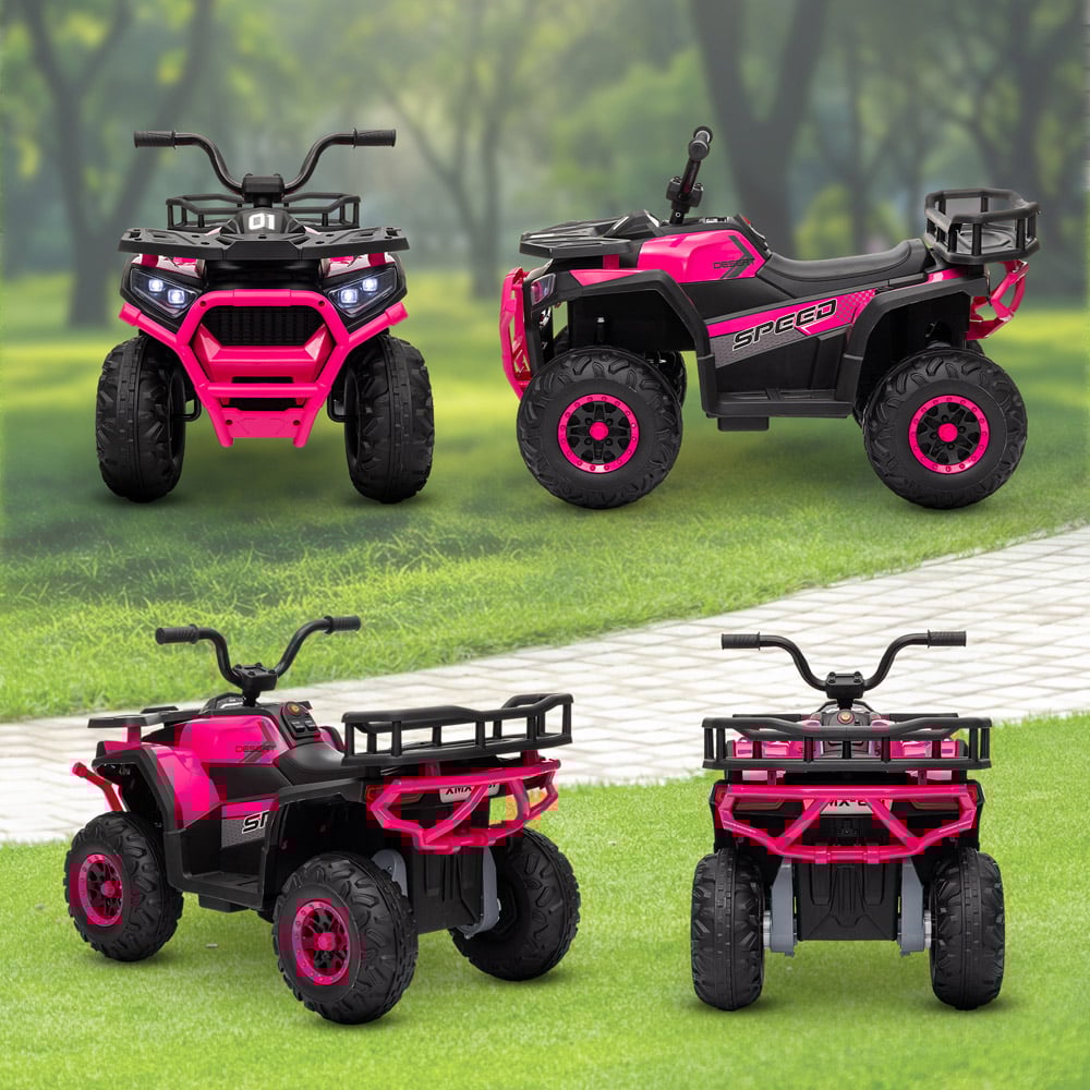 Tommy Toys Pink Kids Quad Bike with 4 Suspension Wheels Image 8